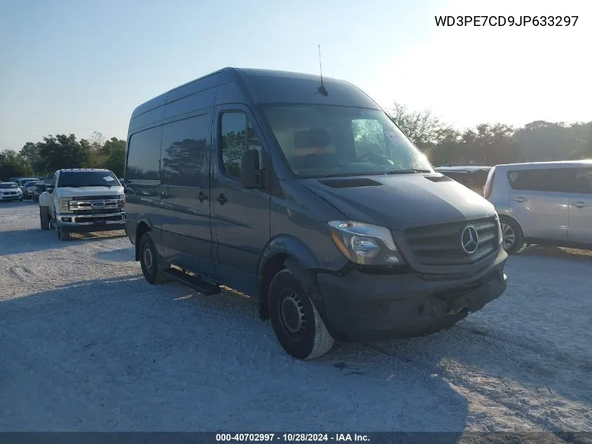 2018 Mercedes-Benz Sprinter 2500 Standard Roof V6 VIN: WD3PE7CD9JP633297 Lot: 40702997