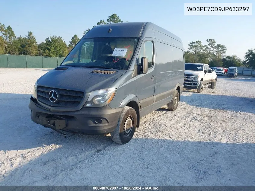 2018 Mercedes-Benz Sprinter 2500 Standard Roof V6 VIN: WD3PE7CD9JP633297 Lot: 40702997