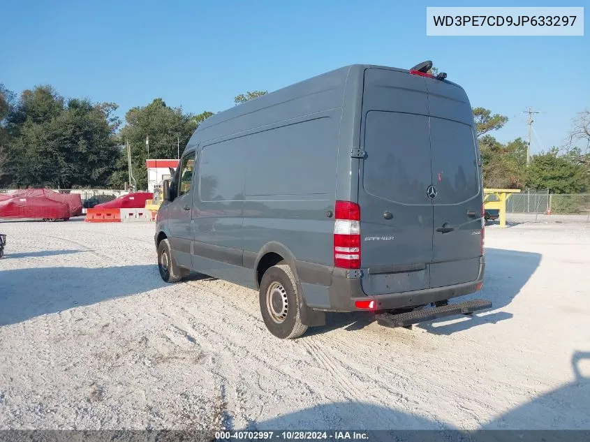 2018 Mercedes-Benz Sprinter 2500 Standard Roof V6 VIN: WD3PE7CD9JP633297 Lot: 40702997