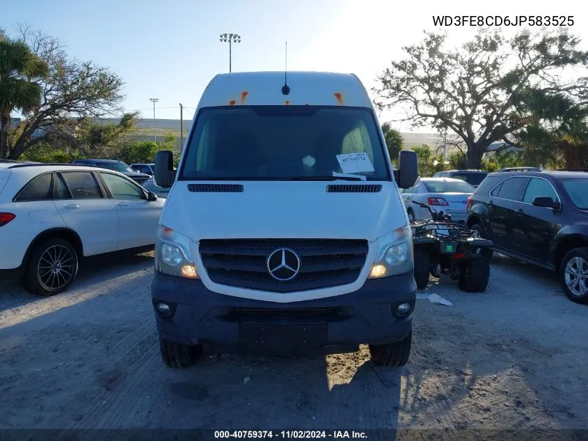 2018 Mercedes-Benz Sprinter 2500 High Roof V6 VIN: WD3FE8CD6JP583525 Lot: 40759374