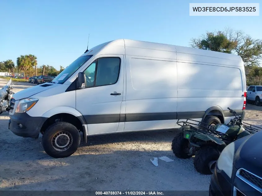 2018 Mercedes-Benz Sprinter 2500 High Roof V6 VIN: WD3FE8CD6JP583525 Lot: 40759374