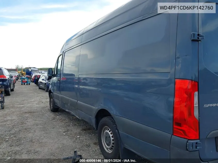 WD4PF1CD6KP142760 2019 Mercedes-Benz Sprinter 2500 High Roof V6