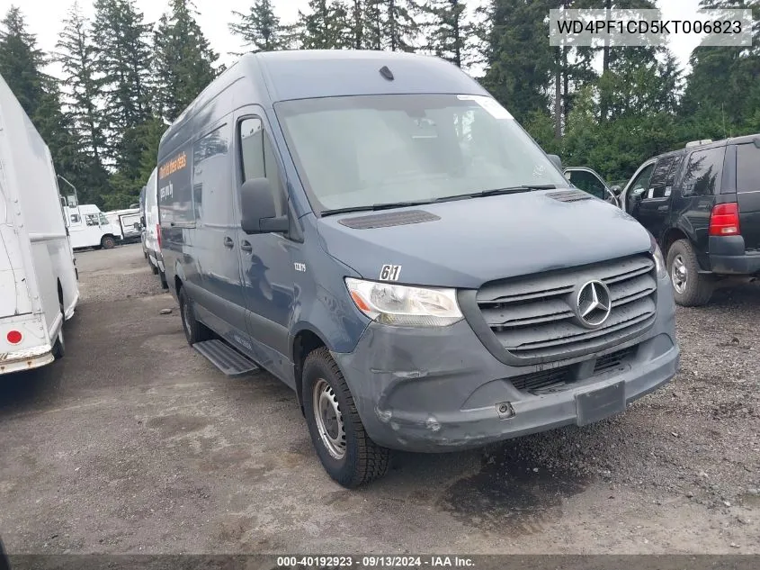 2019 Mercedes-Benz Sprinter 2500 High Roof V6 VIN: WD4PF1CD5KT006823 Lot: 40192923