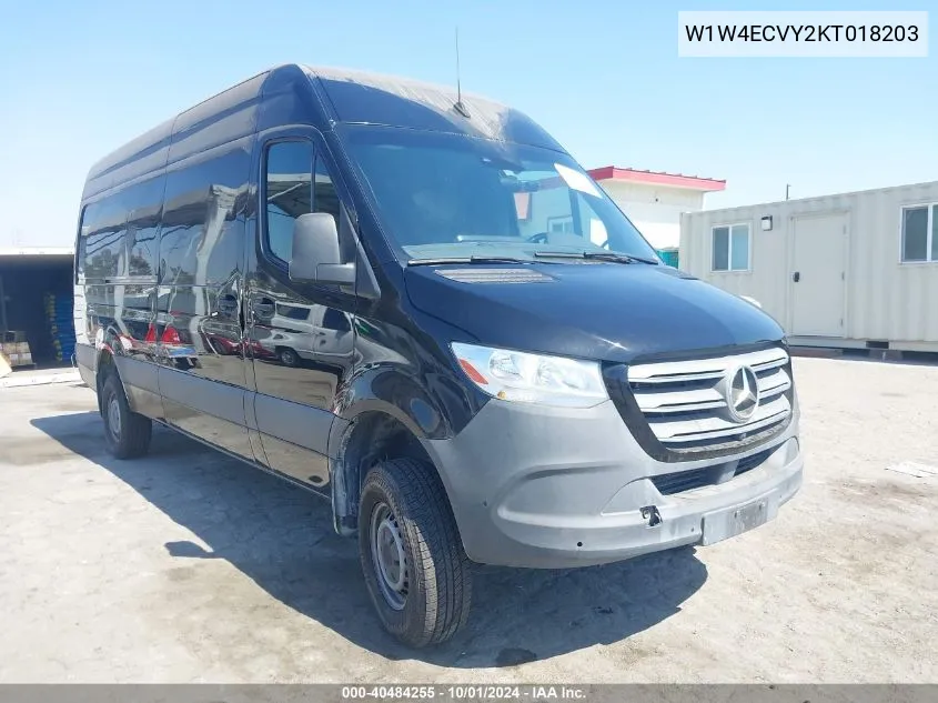 2019 Mercedes-Benz Sprinter Van 2500 VIN: W1W4ECVY2KT018203 Lot: 40484255