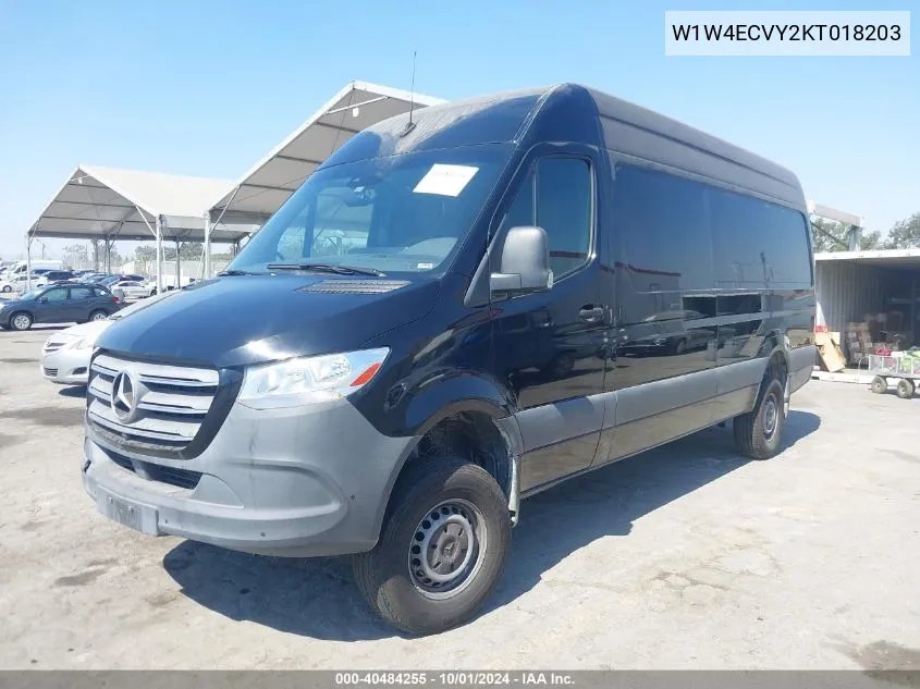 2019 Mercedes-Benz Sprinter Van 2500 VIN: W1W4ECVY2KT018203 Lot: 40484255