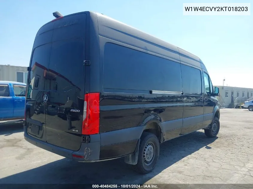 2019 Mercedes-Benz Sprinter Van 2500 VIN: W1W4ECVY2KT018203 Lot: 40484255