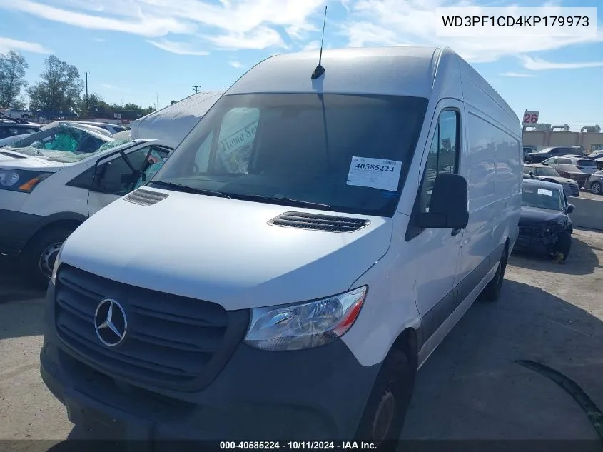 2019 Mercedes-Benz Sprinter 2500 High Roof V6 VIN: WD3PF1CD4KP179973 Lot: 40585224