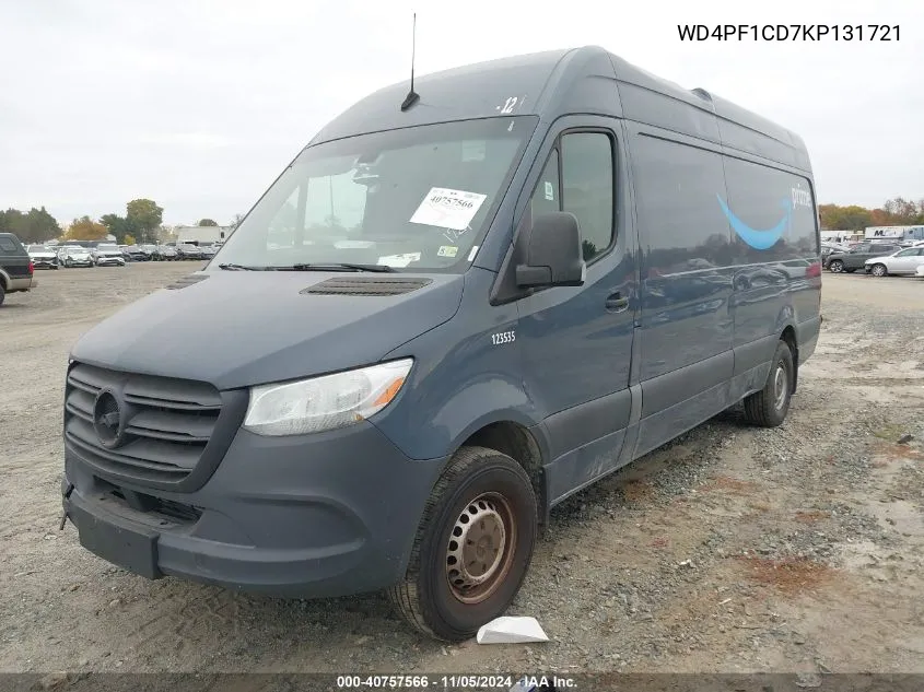 2019 Mercedes-Benz Sprinter 2500 High Roof V6 VIN: WD4PF1CD7KP131721 Lot: 40757566