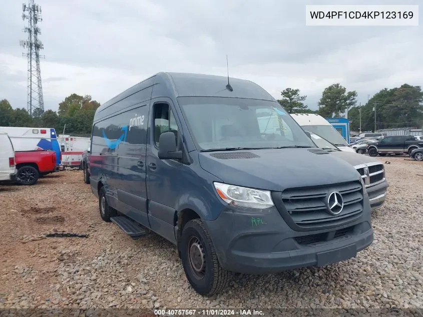 2019 Mercedes-Benz Sprinter 2500 High Roof V6 VIN: WD4PF1CD4KP123169 Lot: 40757567