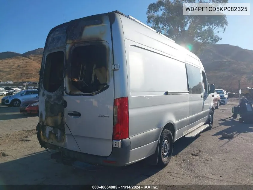 2019 Mercedes-Benz Sprinter 2500 High Roof V6 VIN: WD4PF1CD5KP082325 Lot: 40854085