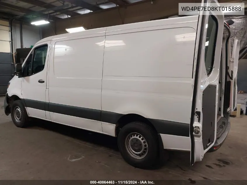 2019 Mercedes-Benz Sprinter 1500 VIN: WD4PE7ED8KT015888 Lot: 40864463