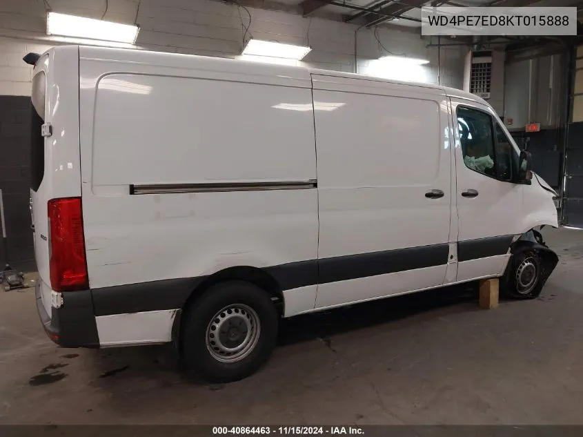 2019 Mercedes-Benz Sprinter 1500 VIN: WD4PE7ED8KT015888 Lot: 40864463