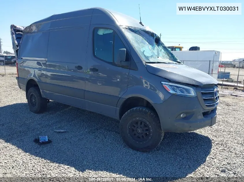 2020 Mercedes-Benz Sprinter 2500 Standard Roof V6 VIN: W1W4EBVYXLT030031 Lot: 39728501