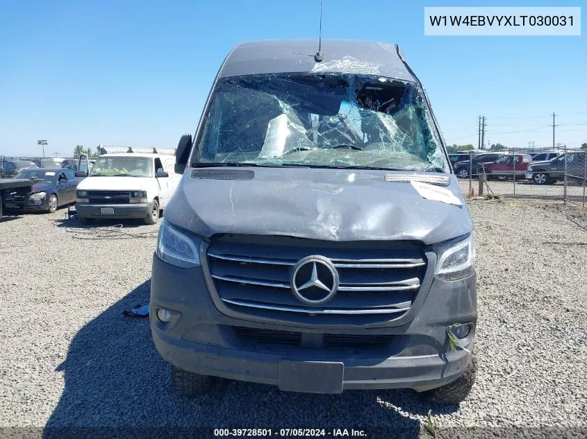 2020 Mercedes-Benz Sprinter 2500 Standard Roof V6 VIN: W1W4EBVYXLT030031 Lot: 39728501