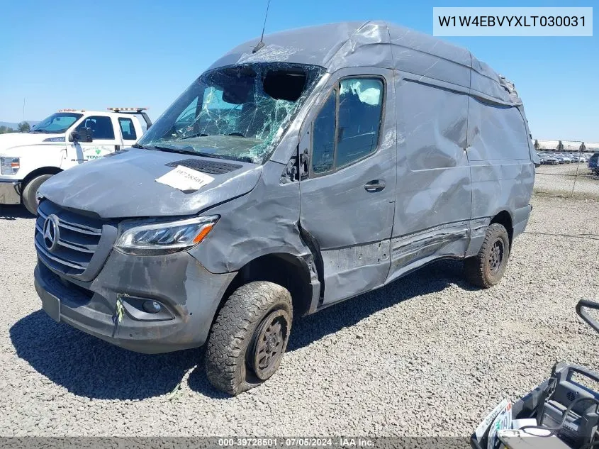 2020 Mercedes-Benz Sprinter 2500 Standard Roof V6 VIN: W1W4EBVYXLT030031 Lot: 39728501