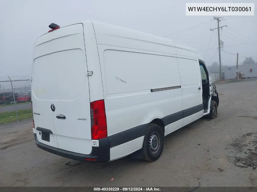 2020 Mercedes-Benz Sprinter 2500 High Roof V6 VIN: W1W4ECHY6LT030061 Lot: 40330229