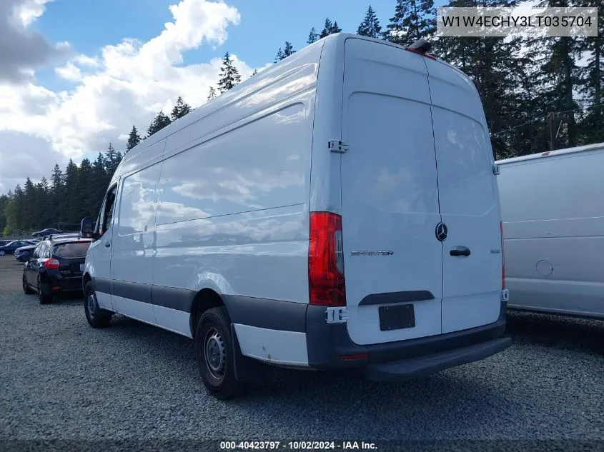 2020 Mercedes-Benz Sprinter 2500 High Roof V6 VIN: W1W4ECHY3LT035704 Lot: 40423797