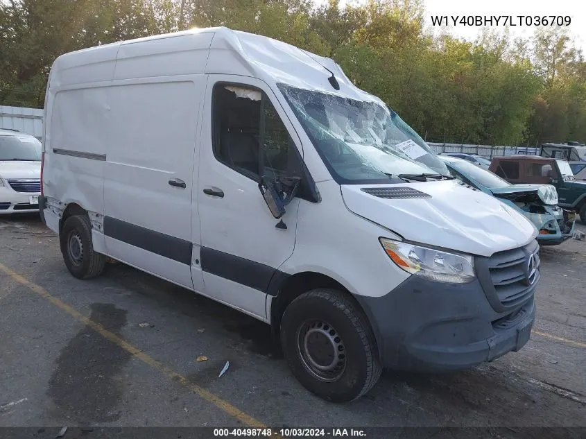 2020 Mercedes-Benz Sprinter 2500 Standard Roof I4 VIN: W1Y40BHY7LT036709 Lot: 40498748