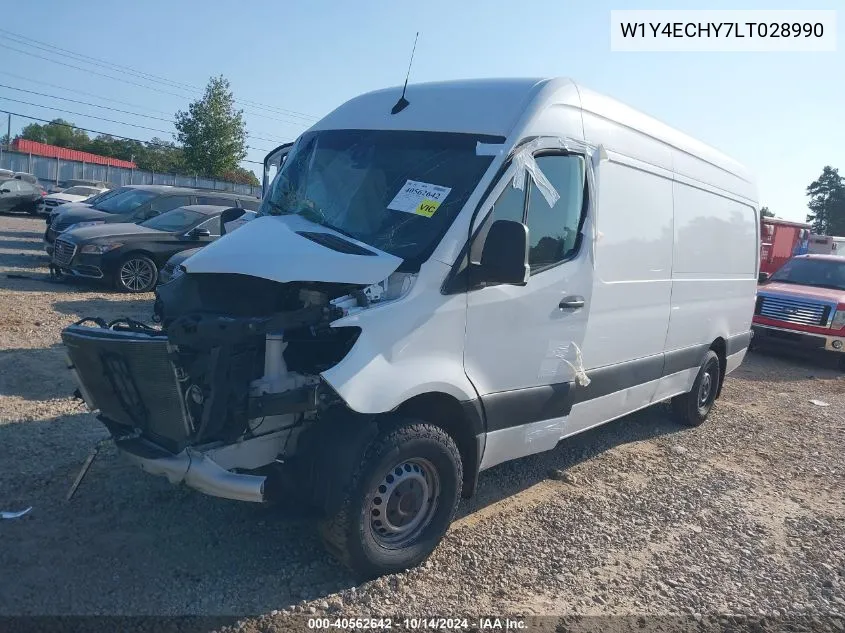 2020 Mercedes-Benz Sprinter 2500 High Roof V6 VIN: W1Y4ECHY7LT028990 Lot: 40562642