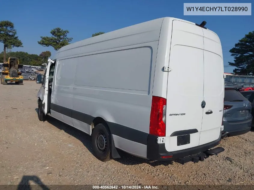 2020 Mercedes-Benz Sprinter 2500 High Roof V6 VIN: W1Y4ECHY7LT028990 Lot: 40562642