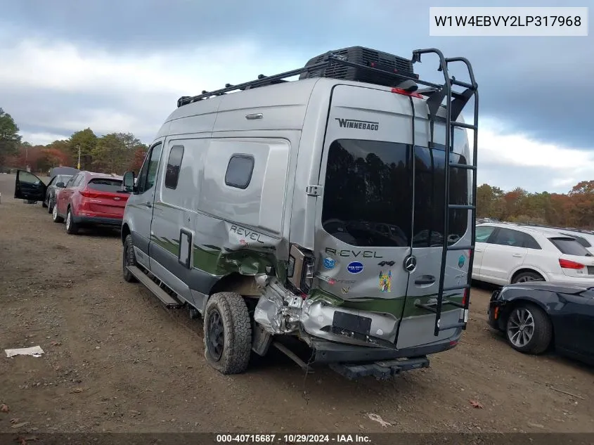 2020 Mercedes-Benz Sprinter 2500 Standard Roof V6 VIN: W1W4EBVY2LP317968 Lot: 40715687