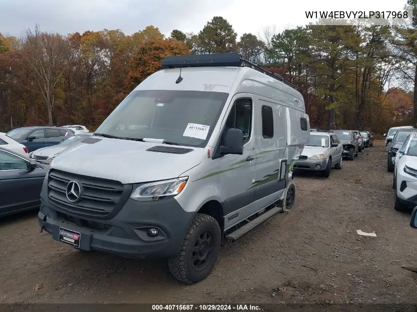 2020 Mercedes-Benz Sprinter 2500 Standard Roof V6 VIN: W1W4EBVY2LP317968 Lot: 40715687