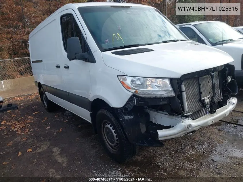 2020 Mercedes-Benz Sprinter 2500 Standard Roof I4 VIN: W1W40BHY7LT025315 Lot: 40748371