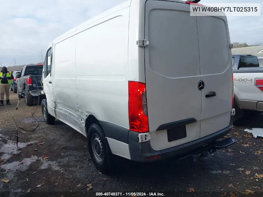 2020 Mercedes-Benz Sprinter 2500 Standard Roof I4 VIN: W1W40BHY7LT025315 Lot: 40748371