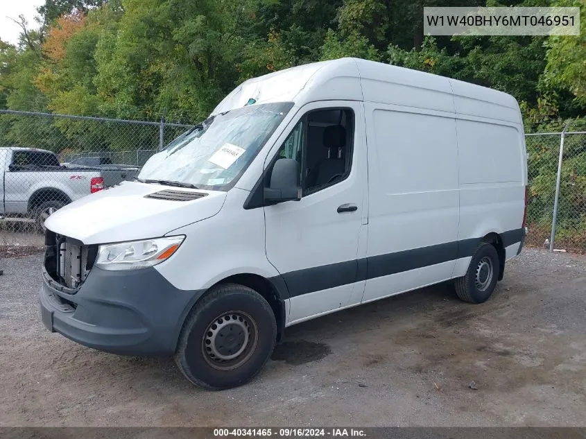 2021 Mercedes-Benz Sprinter 2500 Standard Roof I4 VIN: W1W40BHY6MT046951 Lot: 40341465