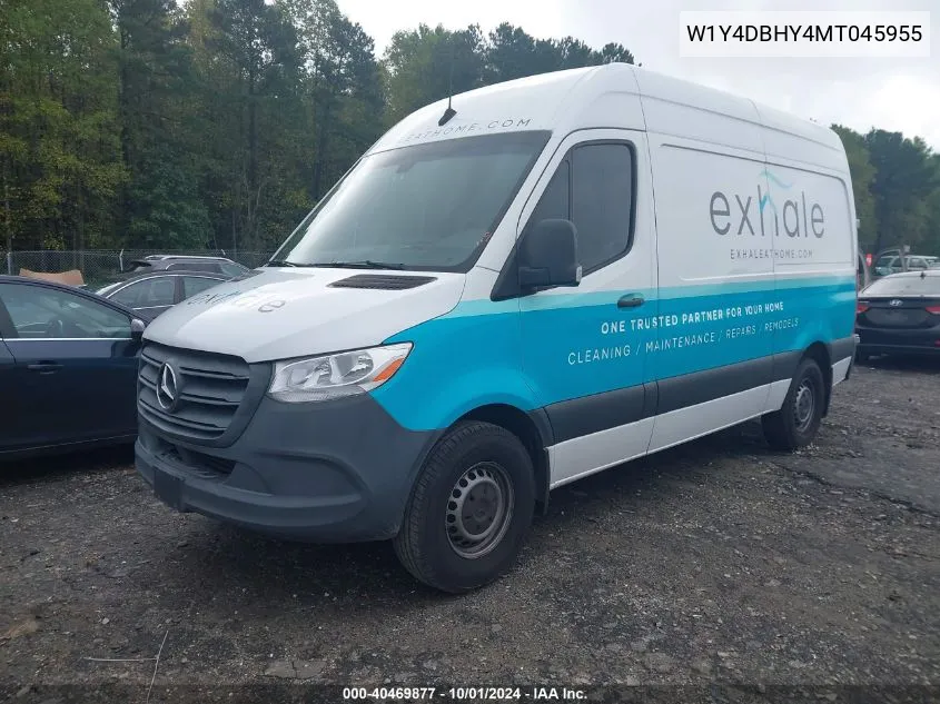 2021 Mercedes-Benz Sprinter 2500 VIN: W1Y4DBHY4MT045955 Lot: 40469877