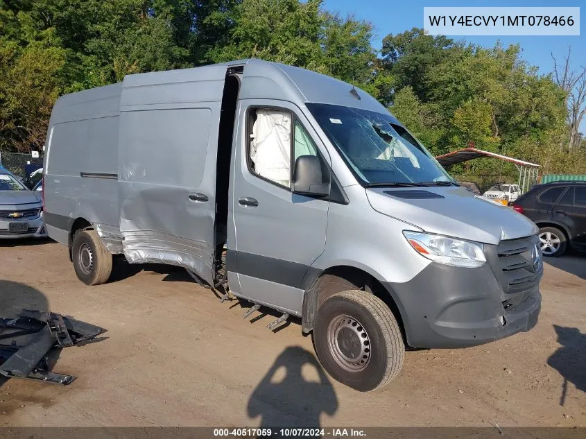 2021 Mercedes-Benz Sprinter 2500 VIN: W1Y4ECVY1MT078466 Lot: 40517059