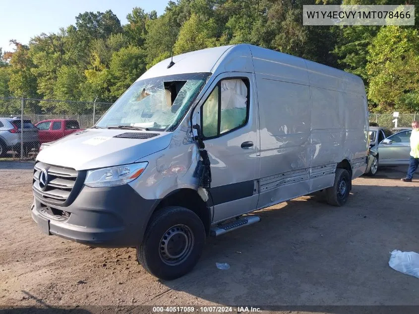 2021 Mercedes-Benz Sprinter 2500 VIN: W1Y4ECVY1MT078466 Lot: 40517059