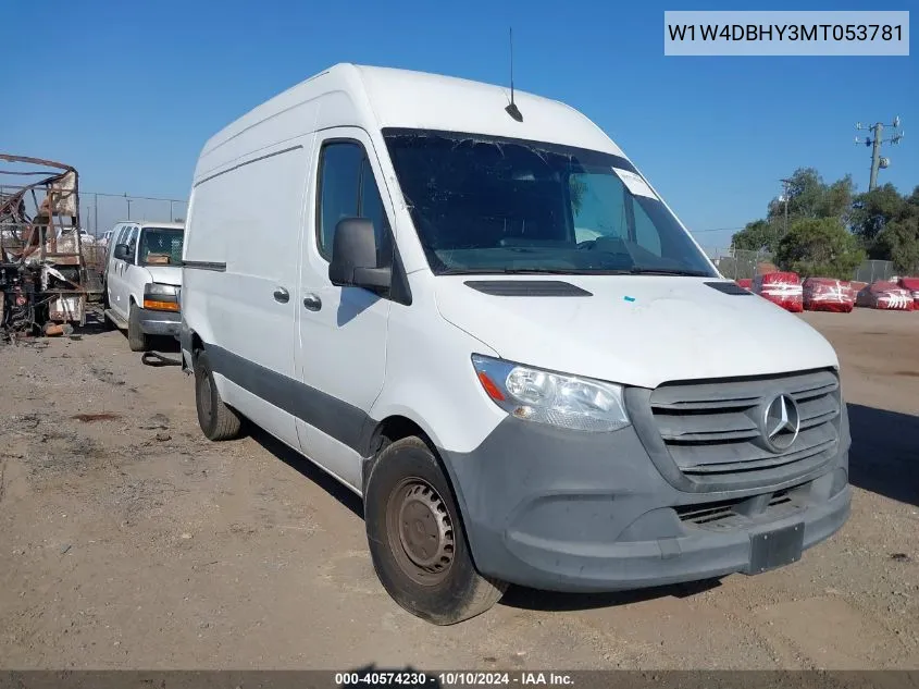 2021 Mercedes-Benz Sprinter 2500 Standard Roof I4 Diesel VIN: W1W4DBHY3MT053781 Lot: 40574230