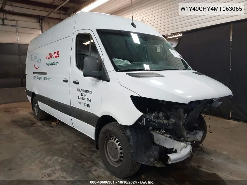 2021 Mercedes-Benz Sprinter 2500 High Roof I4 VIN: W1Y40CHY4MT063065 Lot: 40606981