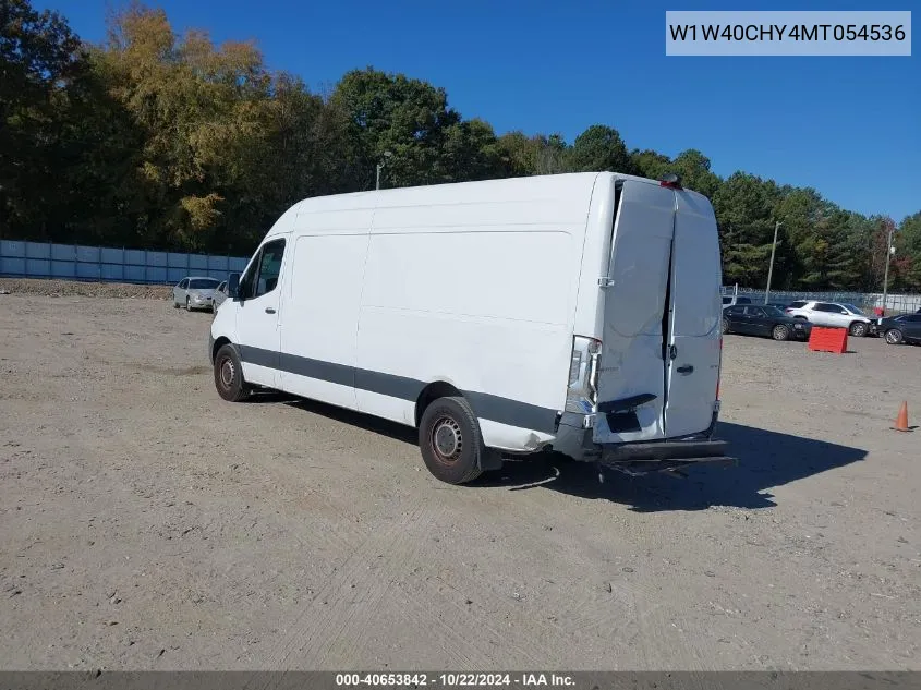 2021 Mercedes-Benz Sprinter 2500 High Roof I4 VIN: W1W40CHY4MT054536 Lot: 40653842