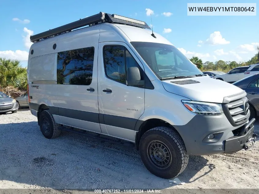 2021 Mercedes-Benz Sprinter 2500 Standard Roof V6 VIN: W1W4EBVY1MT080642 Lot: 40767252