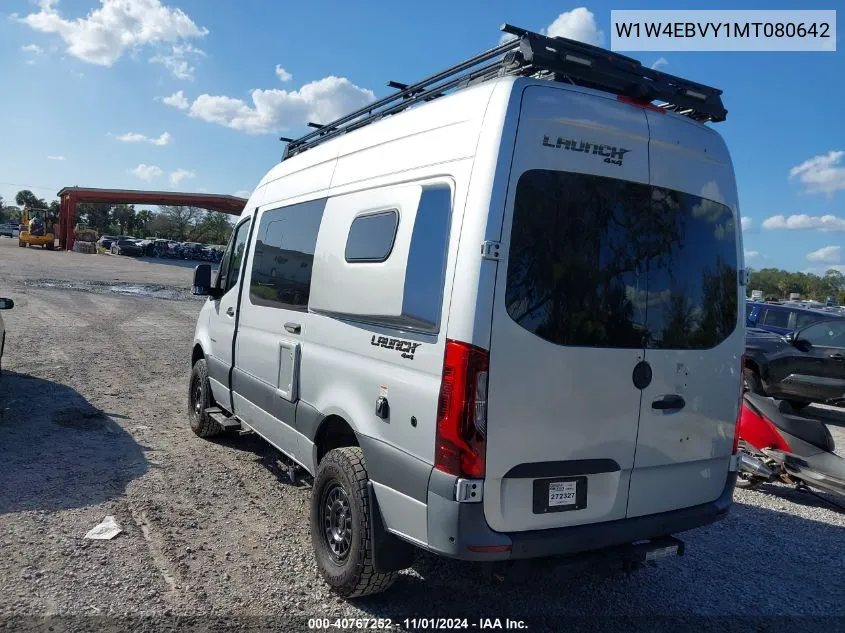 2021 Mercedes-Benz Sprinter 2500 Standard Roof V6 VIN: W1W4EBVY1MT080642 Lot: 40767252