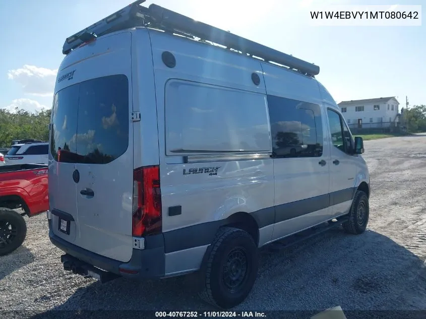 2021 Mercedes-Benz Sprinter 2500 Standard Roof V6 VIN: W1W4EBVY1MT080642 Lot: 40767252