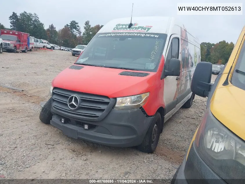 2021 Mercedes-Benz Sprinter 2500 High Roof I4 VIN: W1W40CHY8MT052613 Lot: 40768695