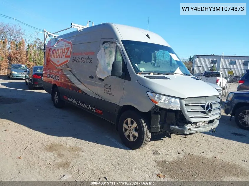 2021 Mercedes-Benz Sprinter 2500 High Roof V6 VIN: W1Y4EDHY3MT074873 Lot: 40815711