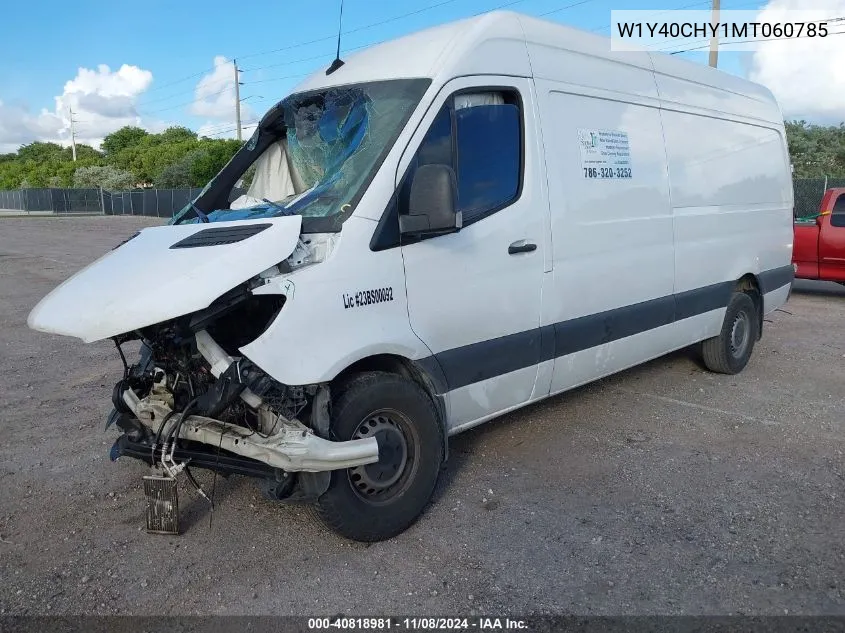 2021 Mercedes-Benz Sprinter 2500 High Roof I4 VIN: W1Y40CHY1MT060785 Lot: 40818981