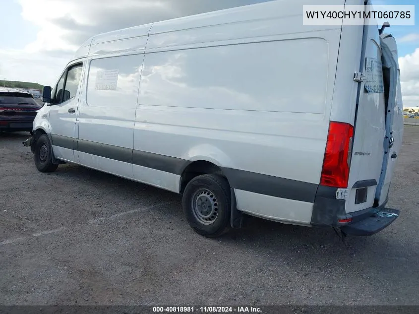 2021 Mercedes-Benz Sprinter 2500 High Roof I4 VIN: W1Y40CHY1MT060785 Lot: 40818981