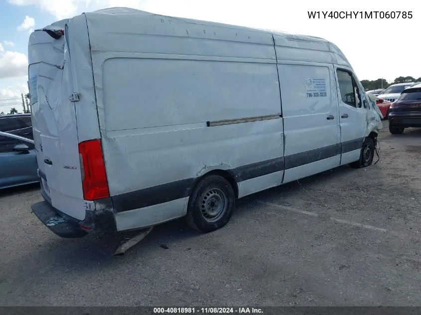 2021 Mercedes-Benz Sprinter 2500 High Roof I4 VIN: W1Y40CHY1MT060785 Lot: 40818981