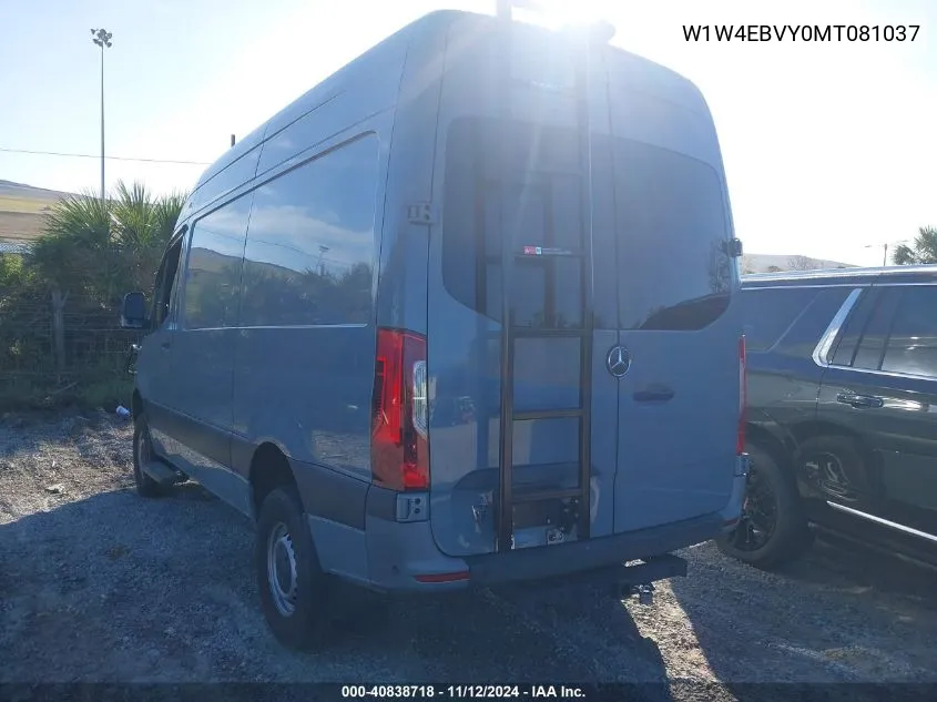 2021 Mercedes-Benz Sprinter 2500 Standard Roof V6 VIN: W1W4EBVY0MT081037 Lot: 40838718