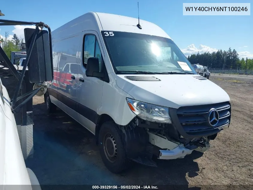 2022 Mercedes-Benz Sprinter 2500 High Roof I4 VIN: W1Y40CHY6NT100246 Lot: 39329156