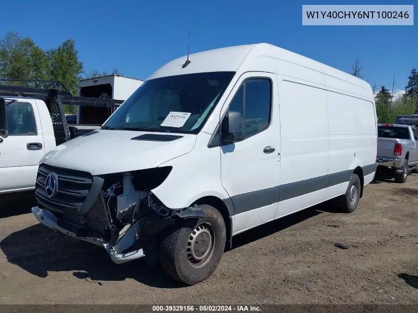 2022 Mercedes-Benz Sprinter 2500 High Roof I4 VIN: W1Y40CHY6NT100246 Lot: 39329156