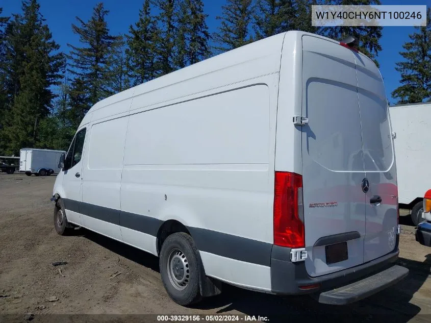 2022 Mercedes-Benz Sprinter 2500 High Roof I4 VIN: W1Y40CHY6NT100246 Lot: 39329156