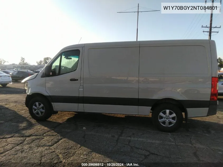 2022 Mercedes-Benz Sprinter 1500 Standard Roof I4 VIN: W1Y70BGY2NT084801 Lot: 39696812