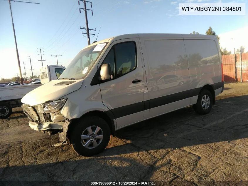 2022 Mercedes-Benz Sprinter 1500 Standard Roof I4 VIN: W1Y70BGY2NT084801 Lot: 39696812