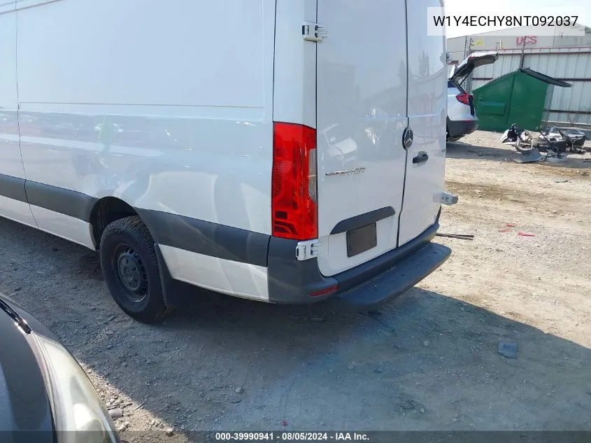 2022 Mercedes-Benz Sprinter 2500 High Roof V6 VIN: W1Y4ECHY8NT092037 Lot: 39990941